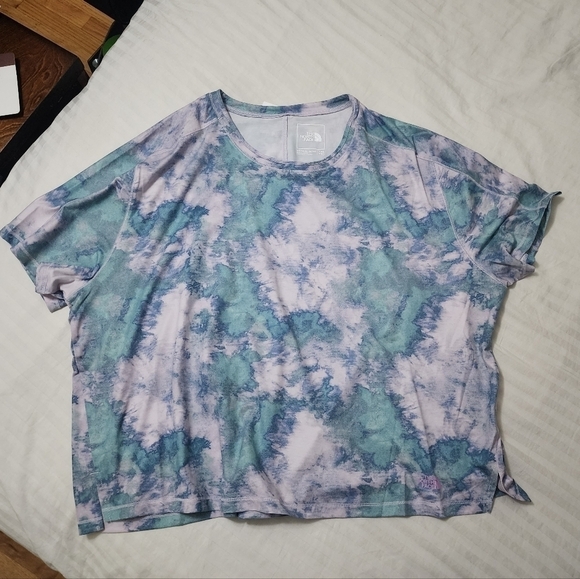 The North Face Women's Dawndream Relaxed Tie-dye Boxy Fit Tee size XXL - Picture 3 of 6